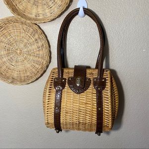 Cappelli straworld weave handbag